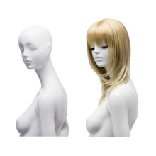 Adjustable custom high-end fiber curly straight display synthetic woman wig hair for mannequin